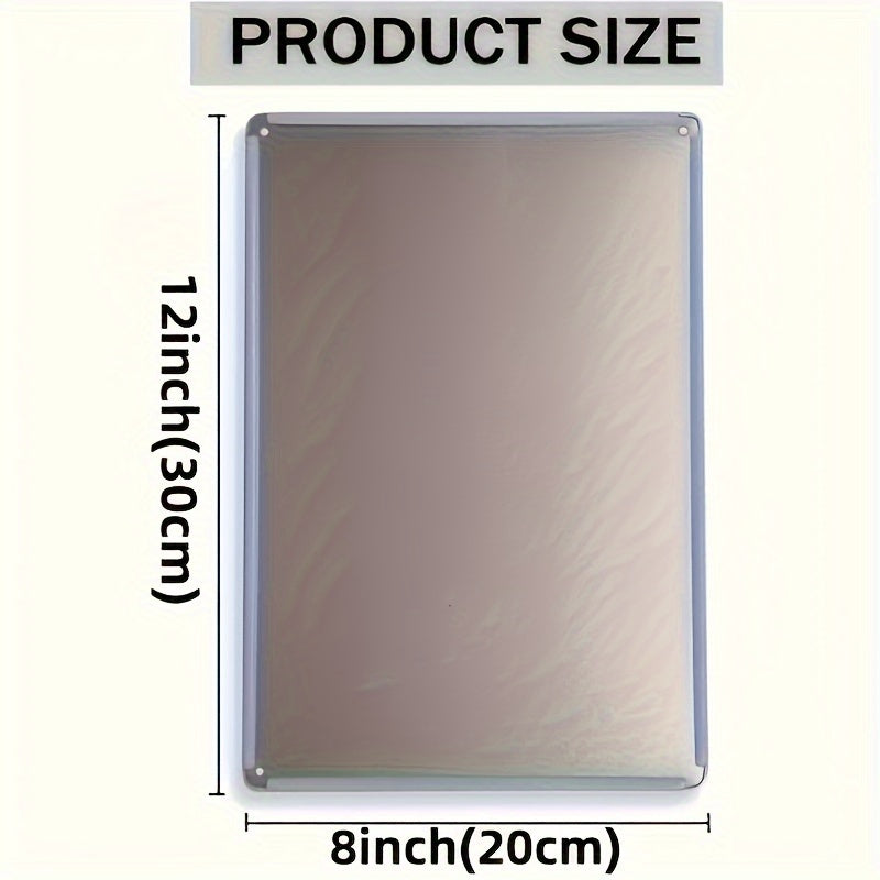 Lustiges Metallschild - Genau an dieser Stelle