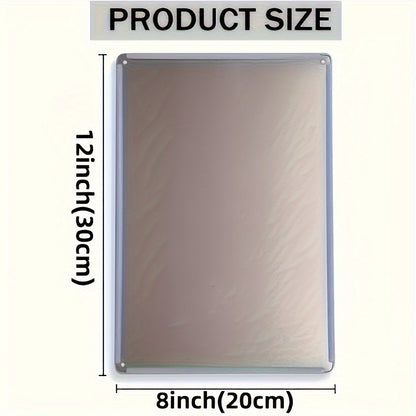 Lustiges Metallschild - Genau an dieser Stelle