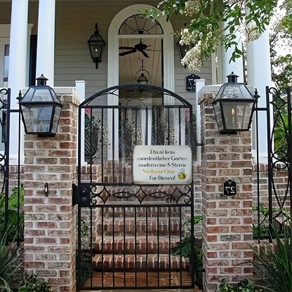 Lustiges Metallschild - Das ist kein unordentlicher Garten