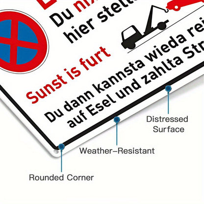 Lustiges Metallschild - Eh, Alta!